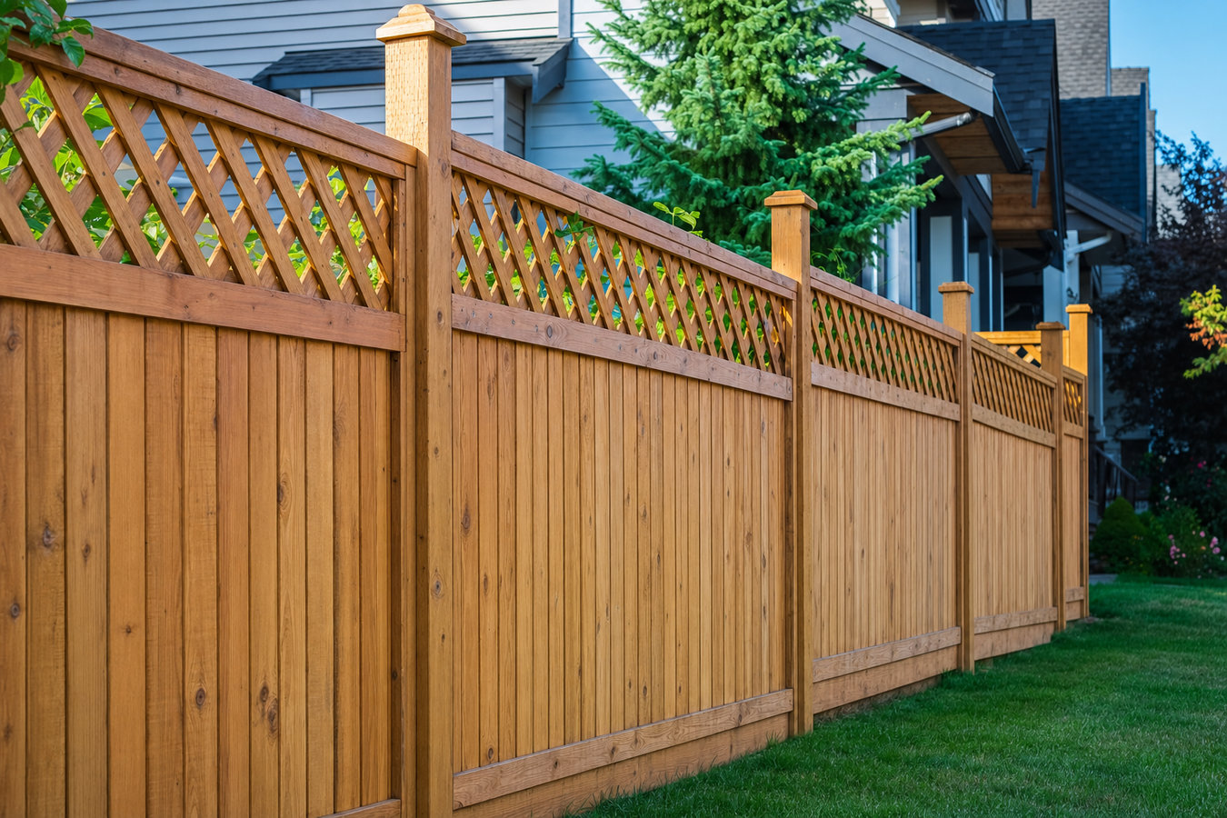 Wood and privacy fence installation